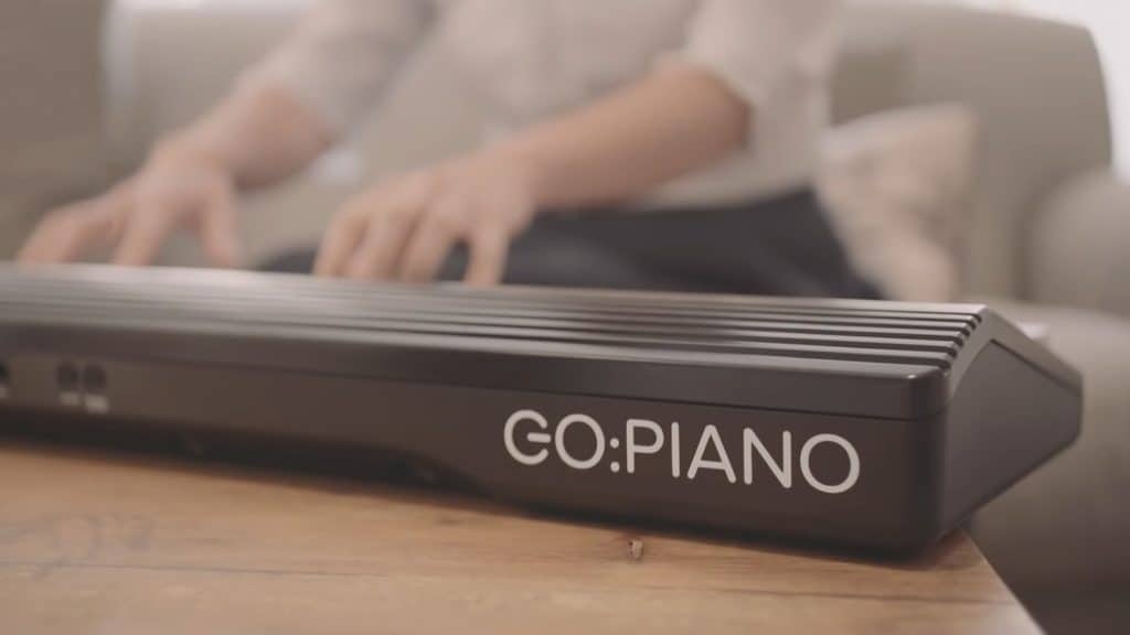 Roland Go Piano in the living room