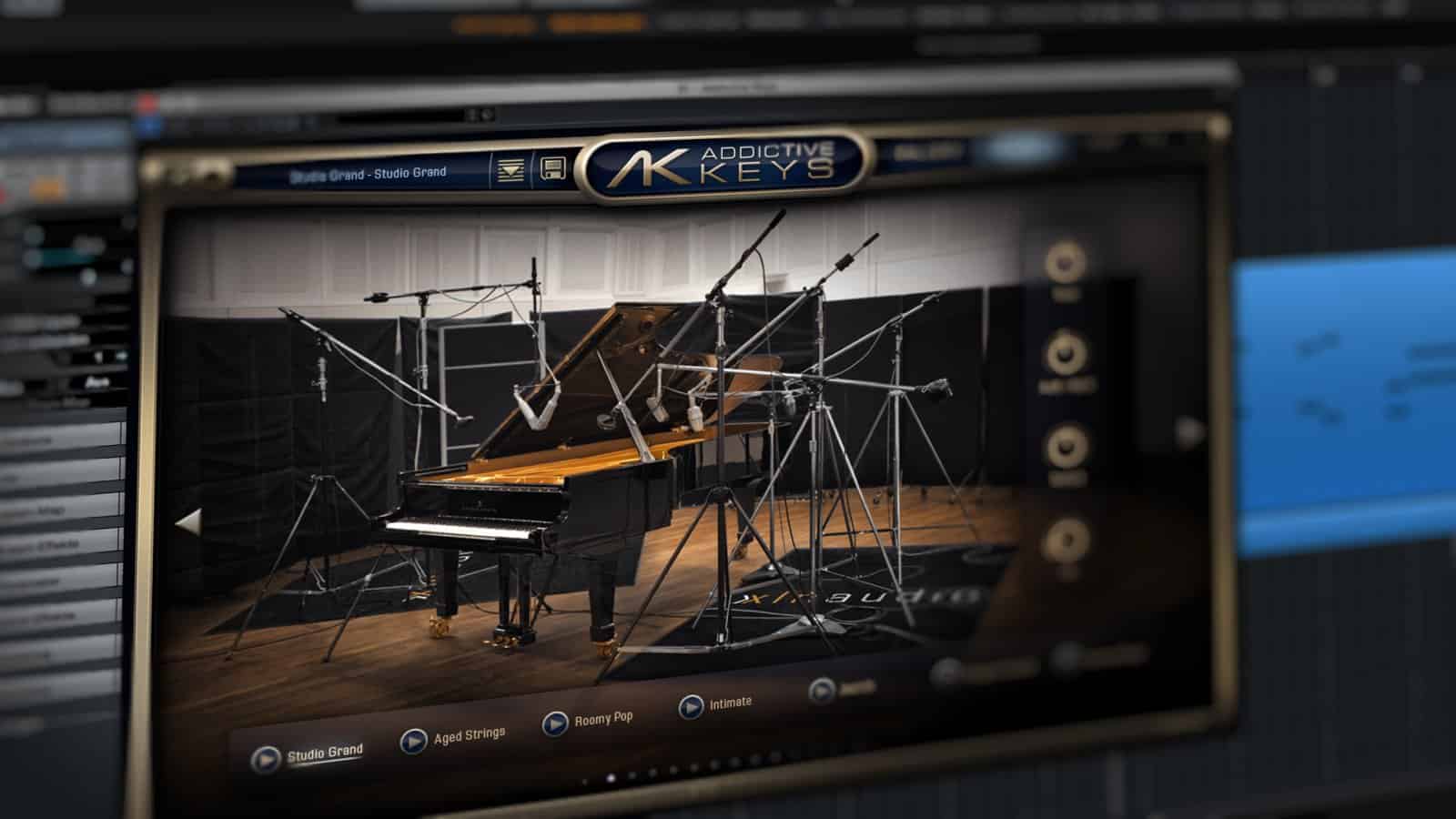XLN Audio Addictive Keys - Piano sound captured from multiple recording perspectives