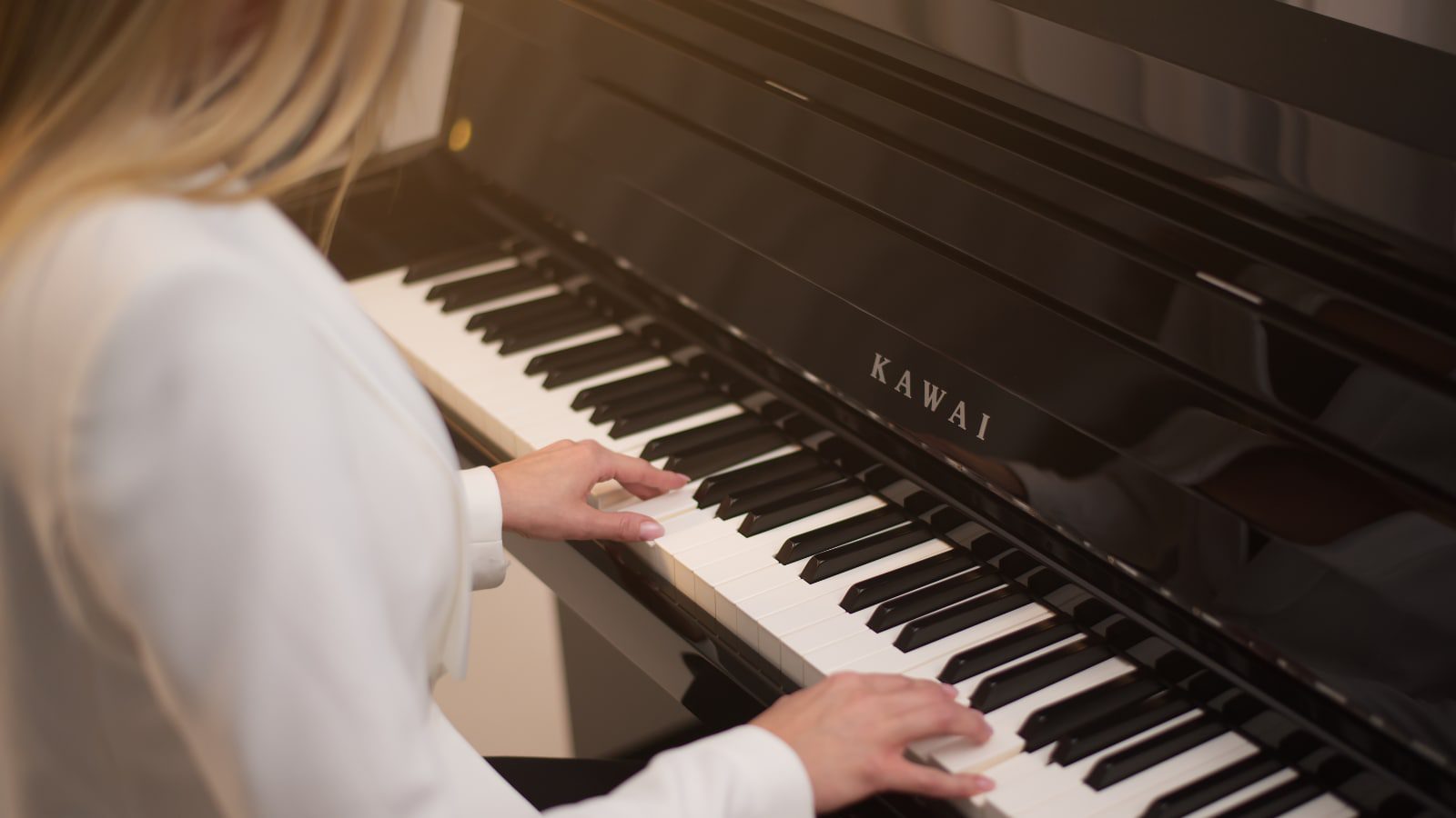 Despite its classic digital piano design, the top model in the CA Series offers the advanced capabilities of a hybrid digital piano: Wooden keys with a grand piano-like hammer action and soundboard system. (Image Source: Kawai)