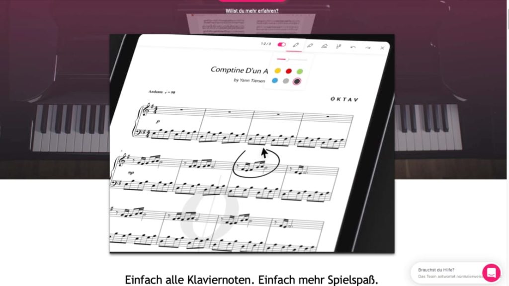A great gift idea for musicians is a subscription to the OKTAV sheet music streaming service.