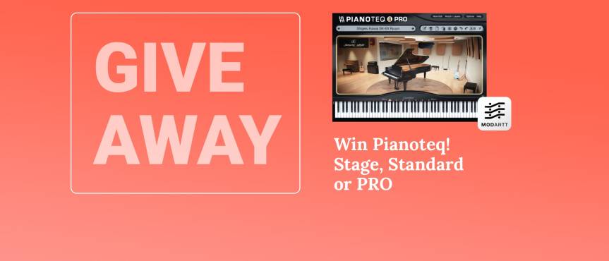 PIANOO Give Away - 3x Modartt Pianoteq zu gewinnen